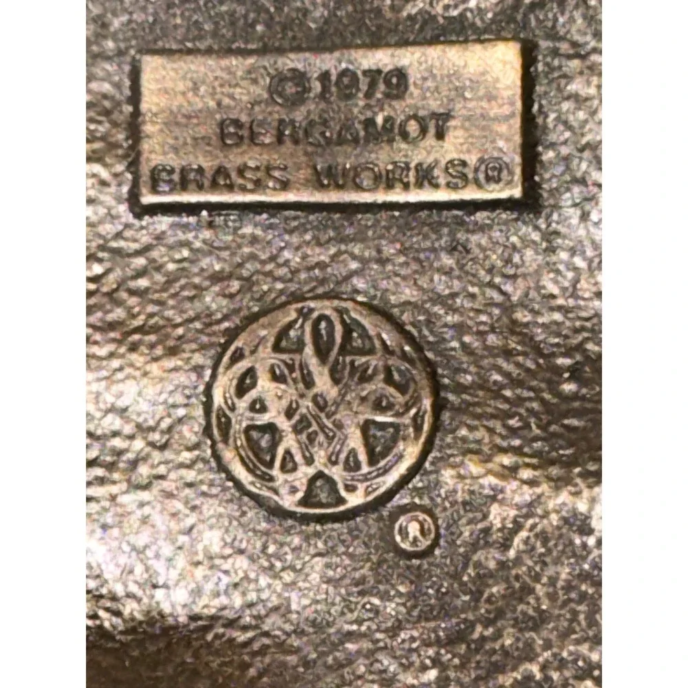 Vintage‎ 1979 Bergamot Brass Works Western Stagecoach Horse Belt Buckle Made USA